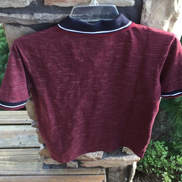 A red and navy lee polo - Picture 2 of 4